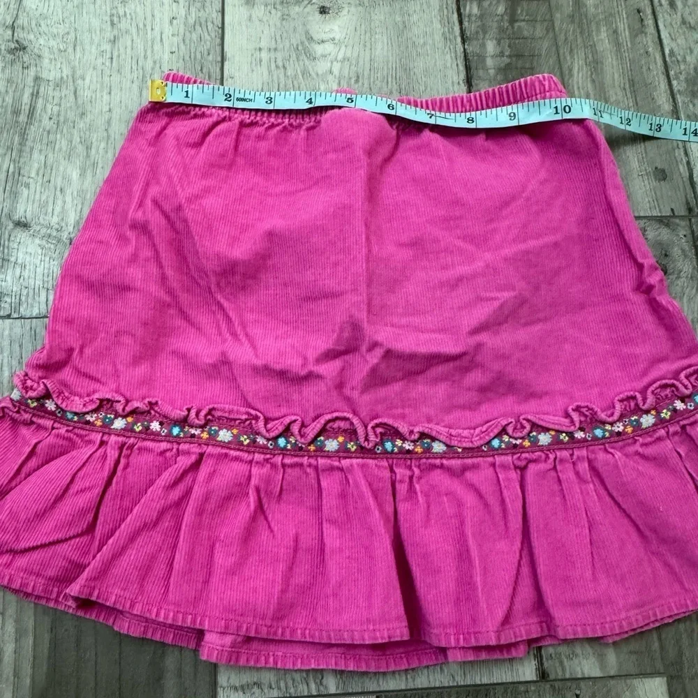 Hanna Andersson Girls 110 Skirt Pink Corduroy Bow A Line Short Mini 100% Cotton